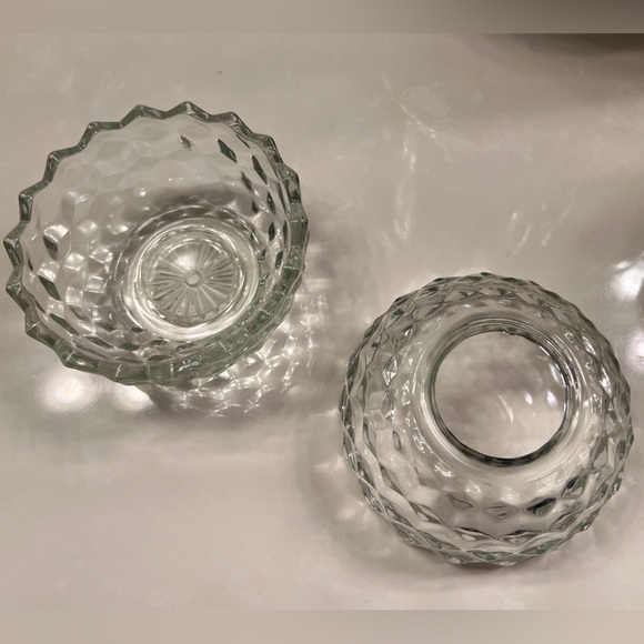 Vintage Fostoria American Glass Clear Fairy Lamp - Picture 3 of 6